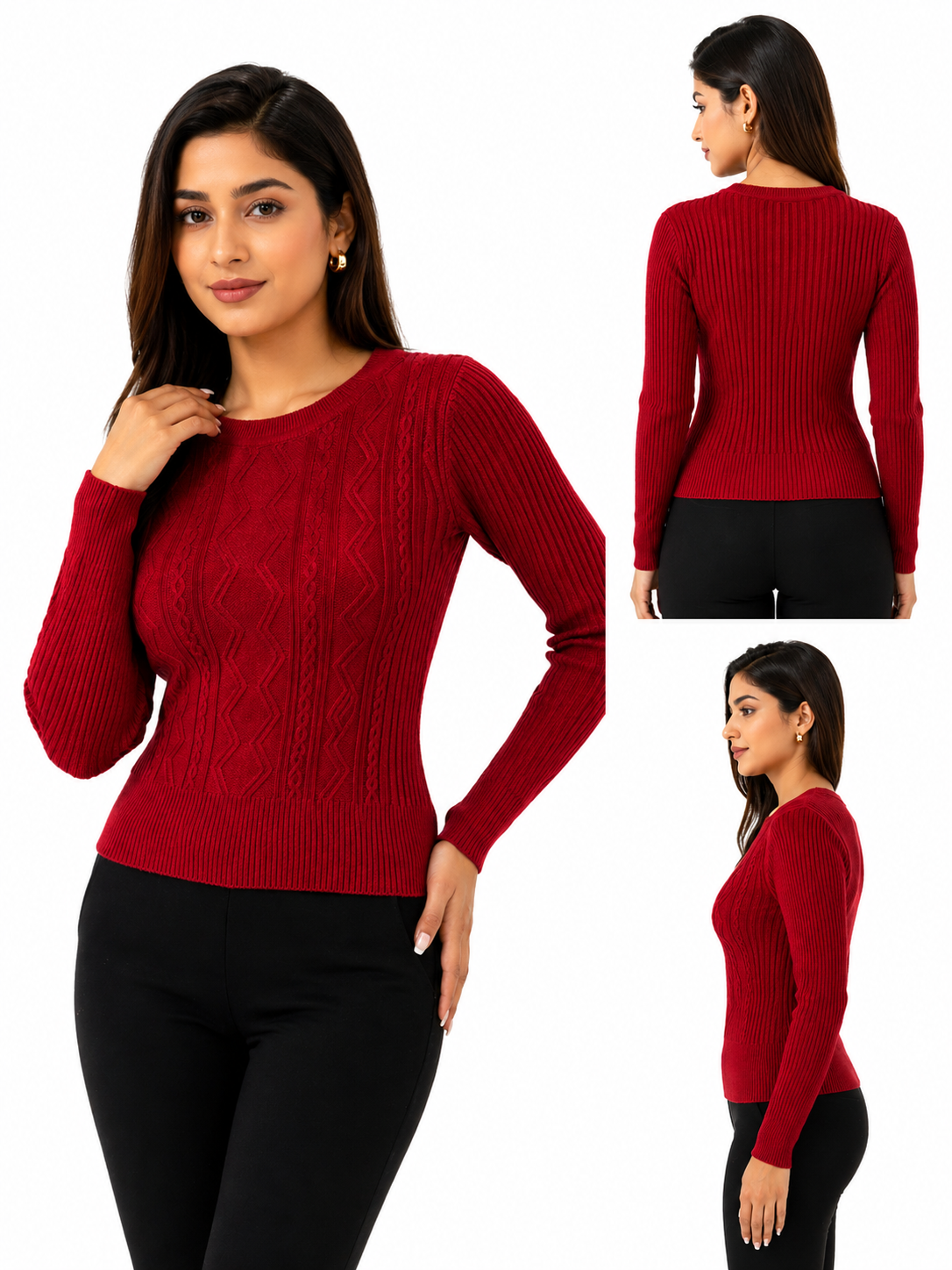 Knitwear Unique Soft -MAHROON
